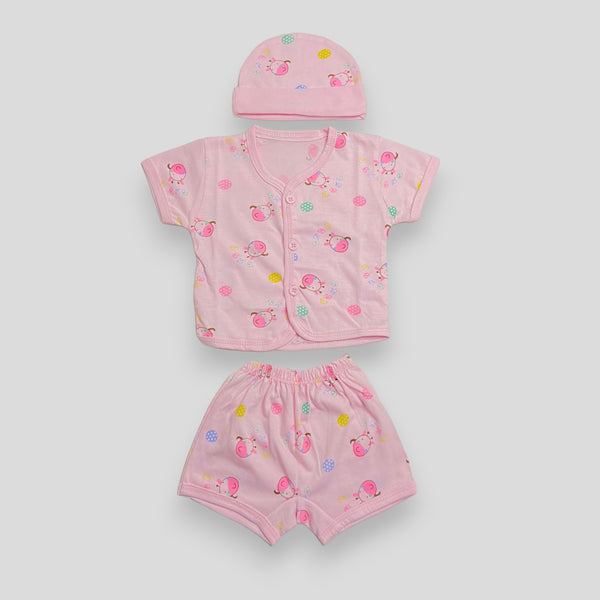 New Born Suit - Pink - Pack of 3