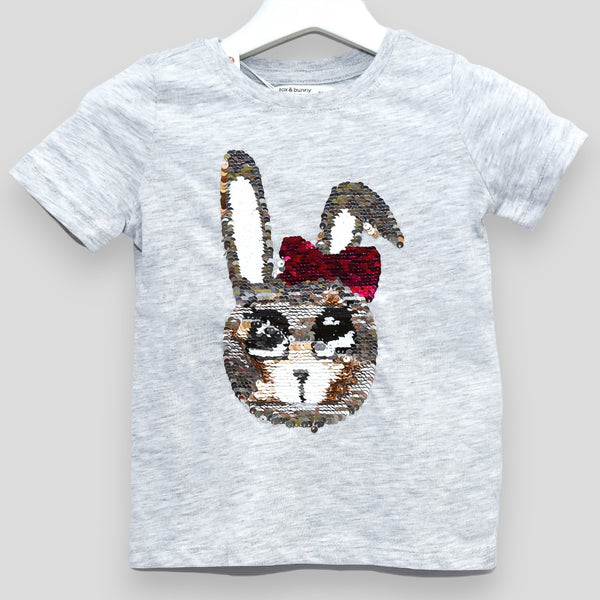 Focks & Bunny - Grey - T-Shirt