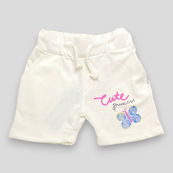 Cute Princess Butterfly White Shorts