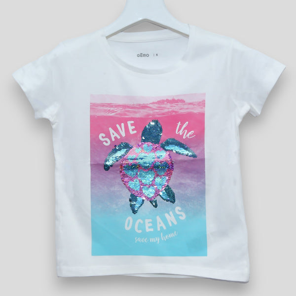 GEMO Turtle - White - T-Shirt