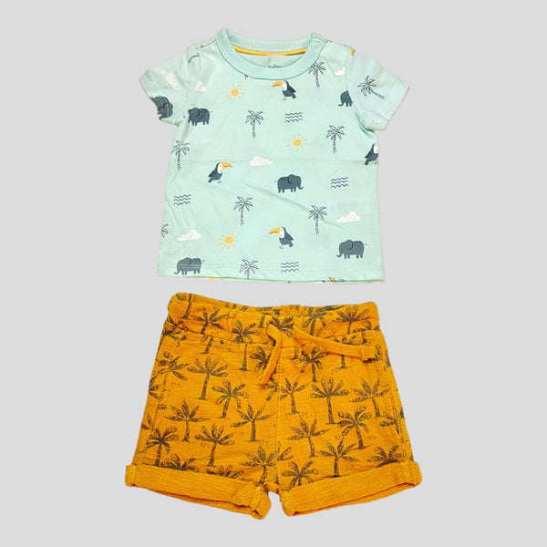 Elephant T-Shirt & Tree Trouser