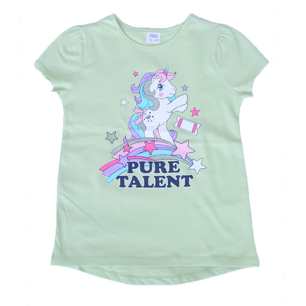 Ms. Unicorn - Light Green - Zara Summer T-Shirt