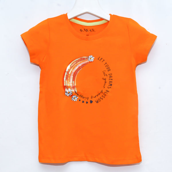 Rainbow Star - Orange - S-Shirt