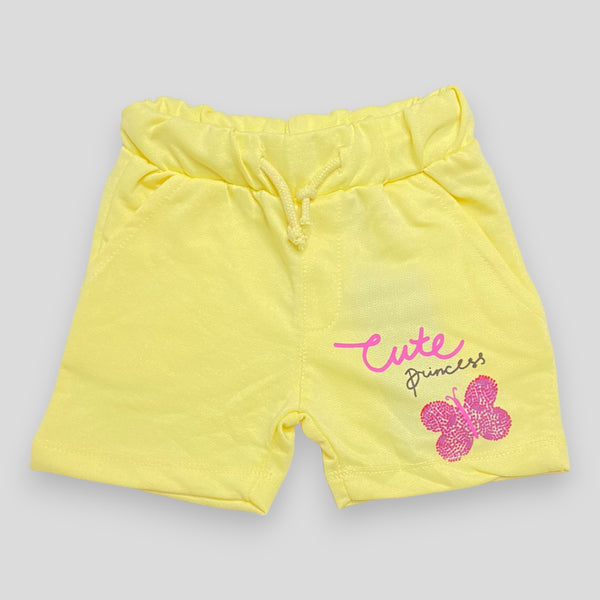 Cute Princess Butterfly Yellow Shorts