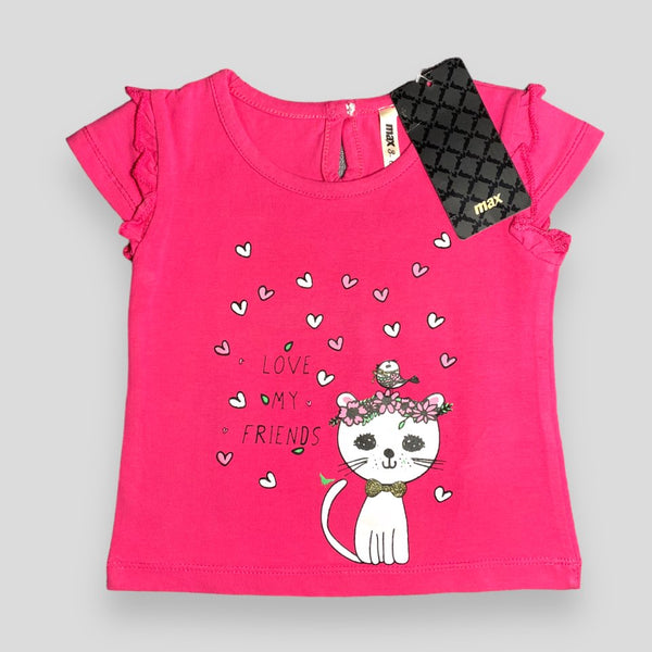 Miss Cat - Pink - T-shirt - Max