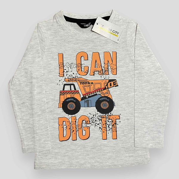 I Can Dig It - Gray & Orange - T-Shirt