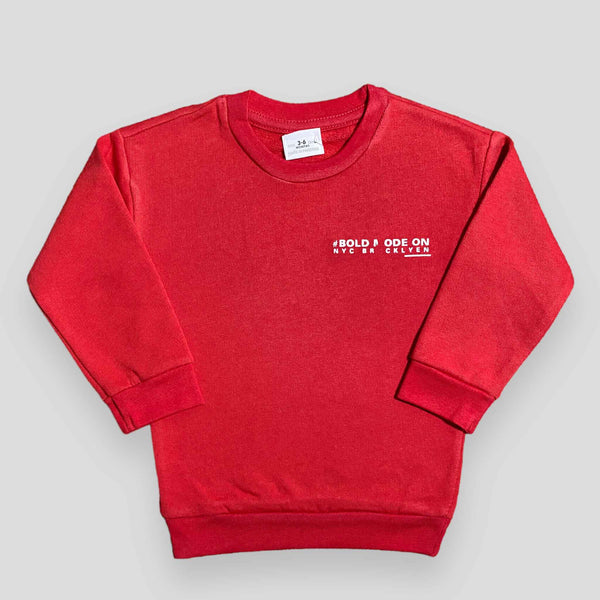 Bold Mode on - Red - Sweatshirt