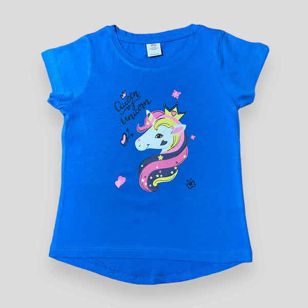Queen UniCorn - Blue - T-Shirt