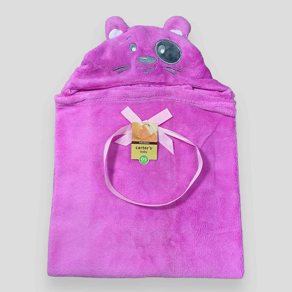 Bear Hooded - Pink - Blanket