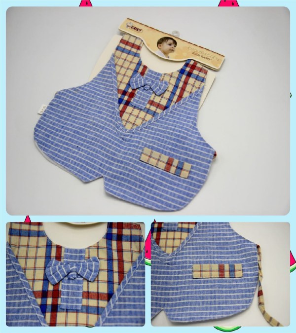 Blue Waistcoat - Bib