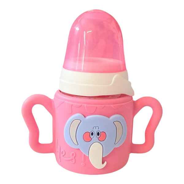 Glass Elephant Feeder Bottle