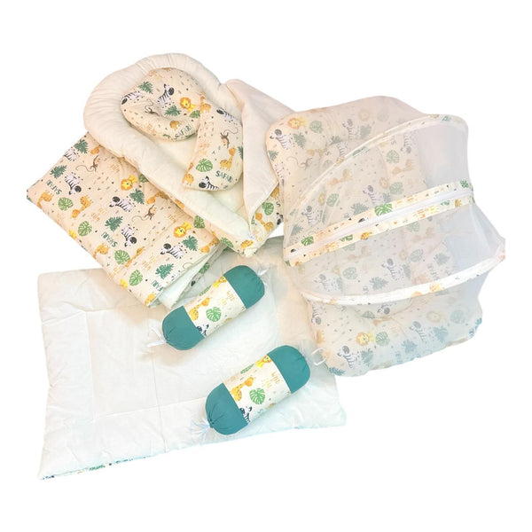 Jungle Theme 8 Pcs Nursery Bedding Set