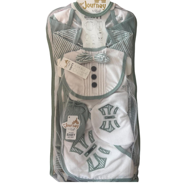 Green and White Fleece Starter set