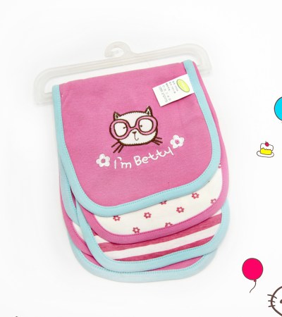 Miss Cat - 3 Pcs - Burp Cloth - Careone