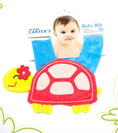 Turtle Pink & Blue - Carter's bib