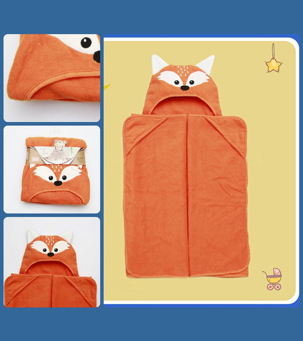 Mr. Fox Hooded Towel - Hudson Baby