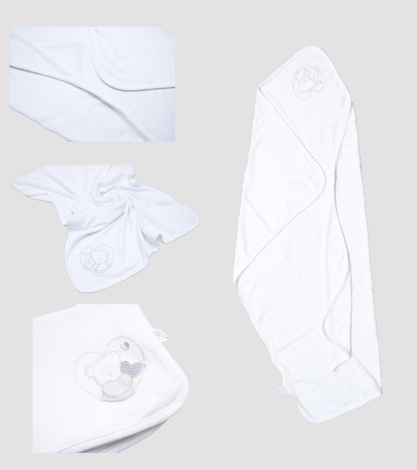 White Bear - Baby Wrapping Sheets