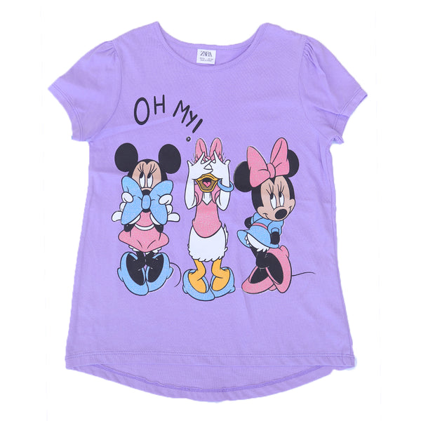 Mickey & Donald - Zara - Purple Summer T-Shirt