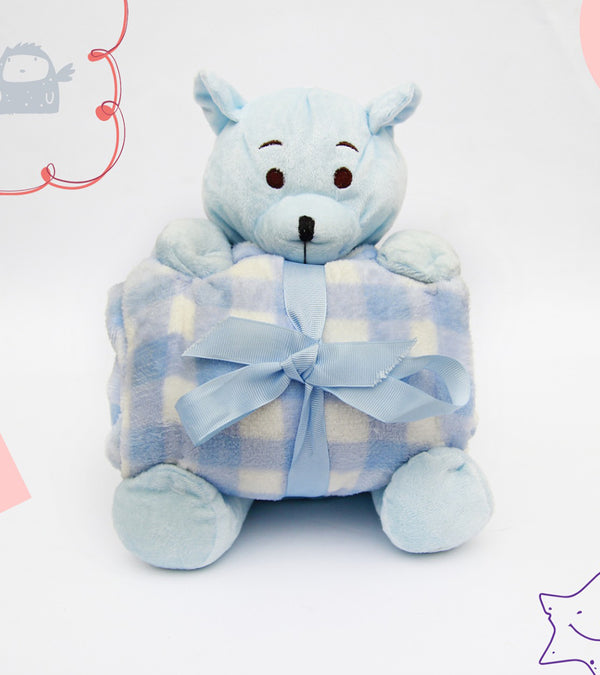 Blue Bunny - Blanket Plus Stuff Toy