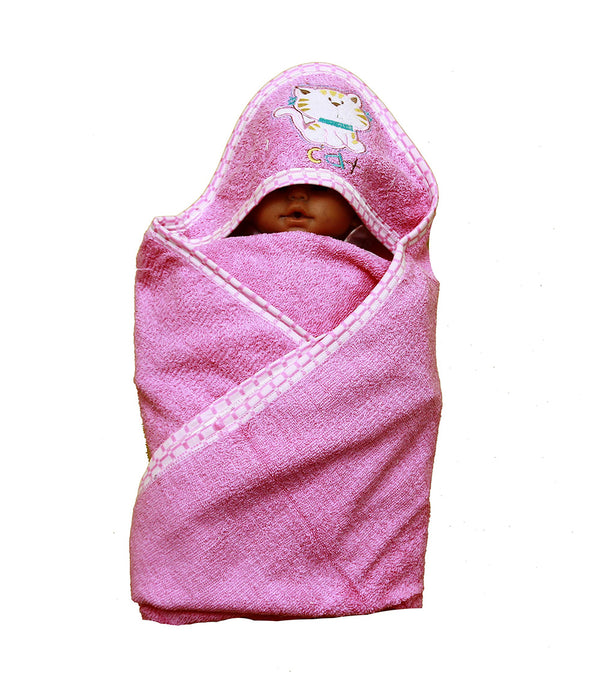 Pink Cat Hooded - Towel Sheet