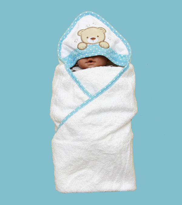 Blue Hooded - Towel Sheet