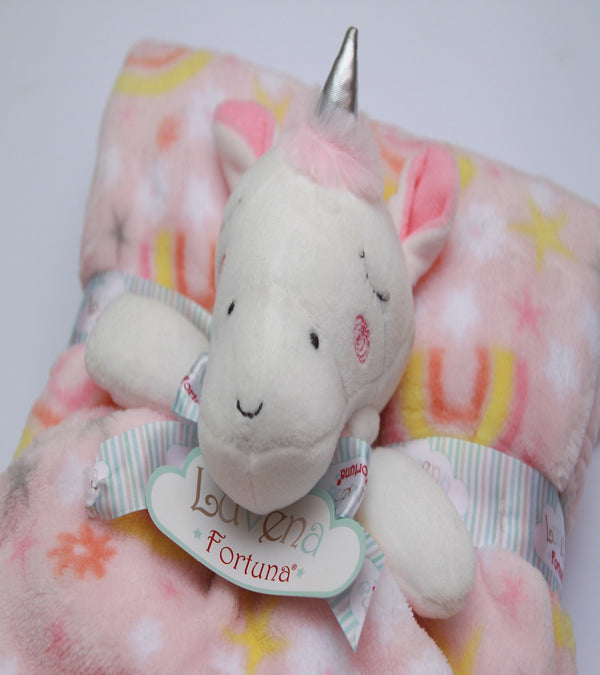 Miss Unicorn Silver Crown - luvena fortune - Toy Blanket